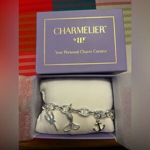 Bomb Party Charmelier Silver Queen of the Sea Bracelet
